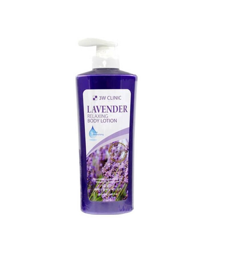 Расслабляющий лосьон для тела с экстрактом лаванды 3W CLINIC Lavender Relaxing Body Lotion, 550ml  #1