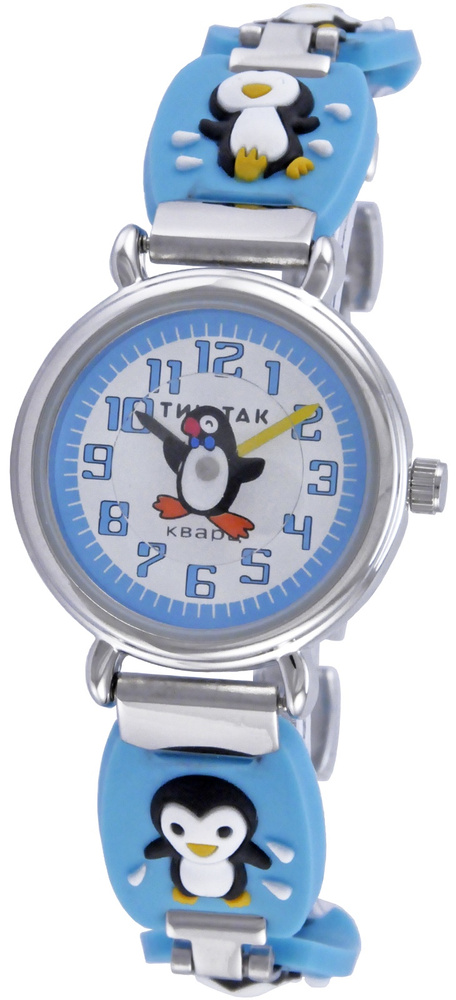 Детские наручные часы Тик-Так Н108-3 пингвины #1