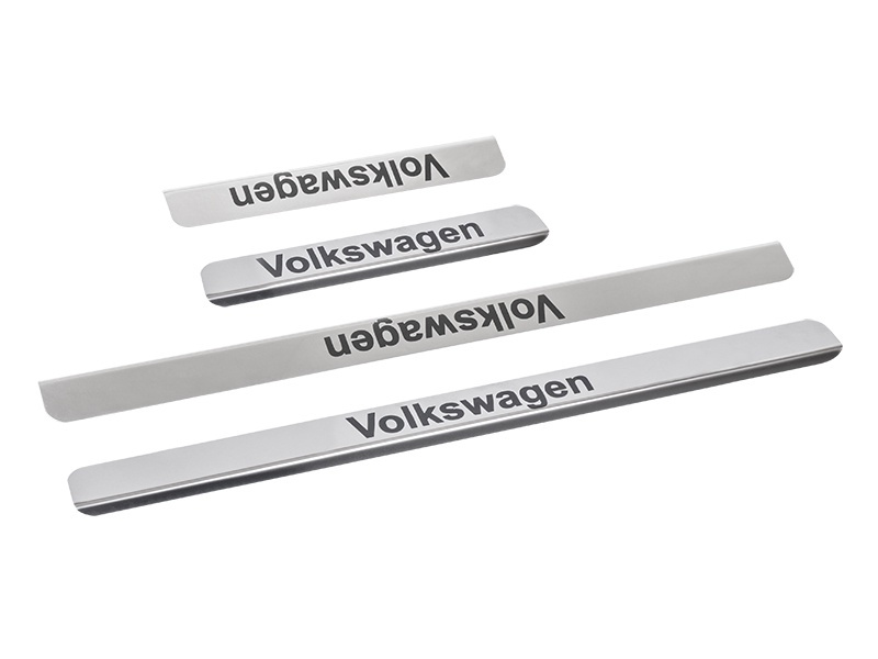 DolleX Накладки внутренних порогов для VW Passat B5, B6, B7 (нерж. сталь)  #1