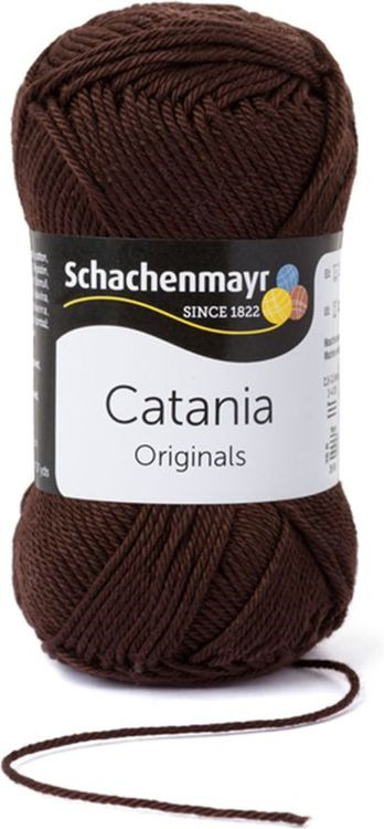 Пряжа для вязания Schachenmayr Originals Catania, коричневый (00162), 125 м, 50 г  #1