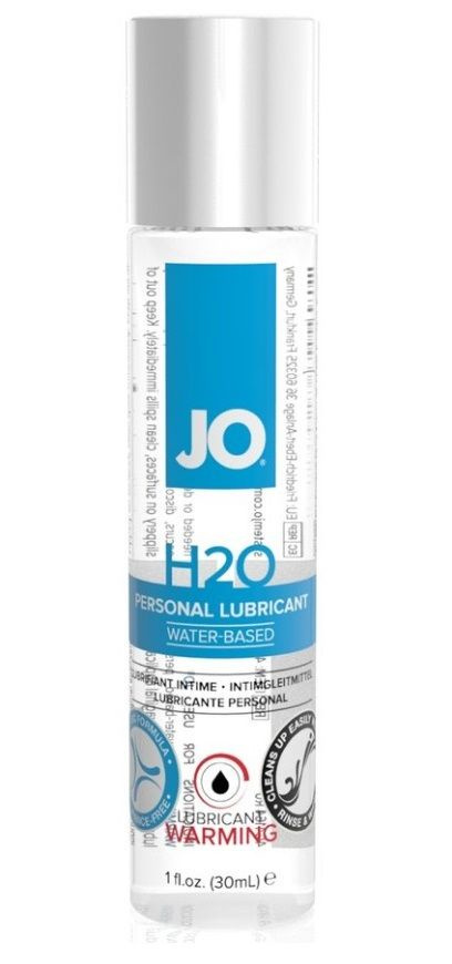 Возбуждающий лубрикант на водной основе JO Personal Lubricant H2O Warming - 30 мл.  #1