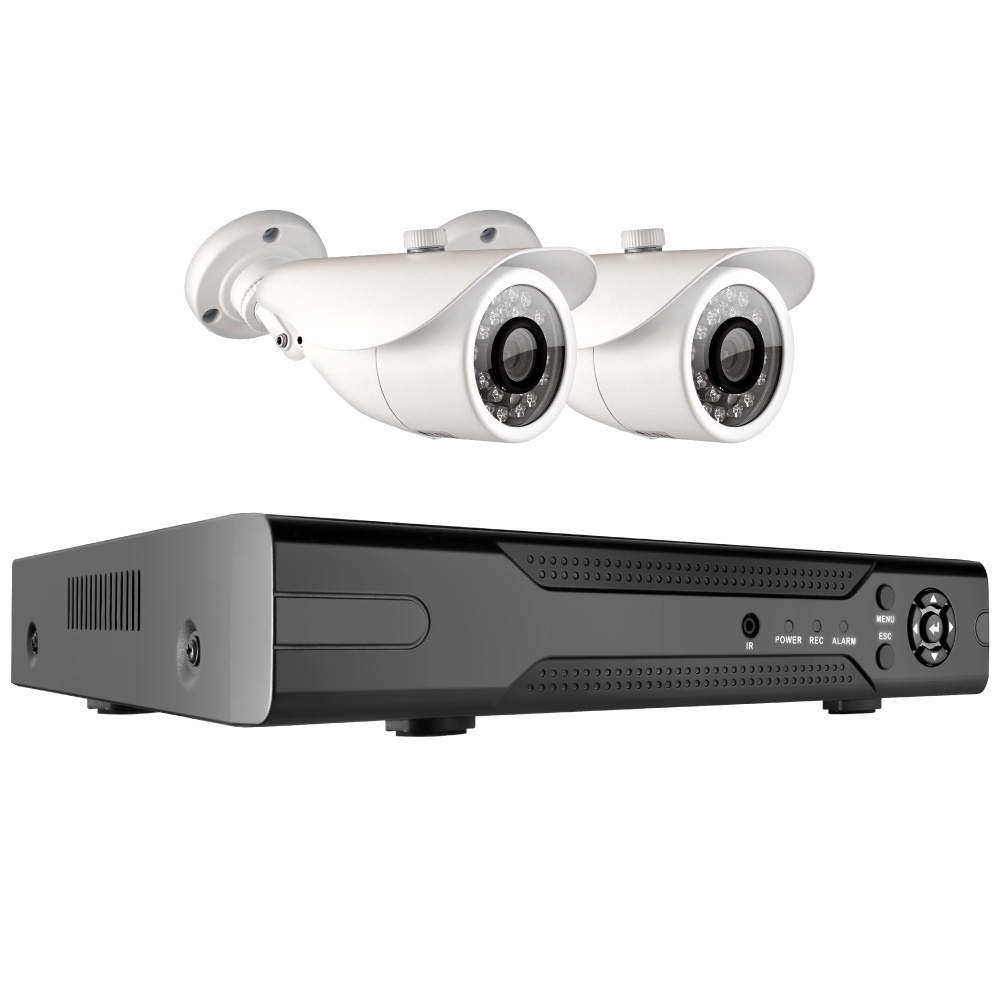 Готовый комплект видеонаблюдения Ginzzu HK-422D,4ch, 1080N, HDMI,2улич кам 2.0Mp, IR20м  #1