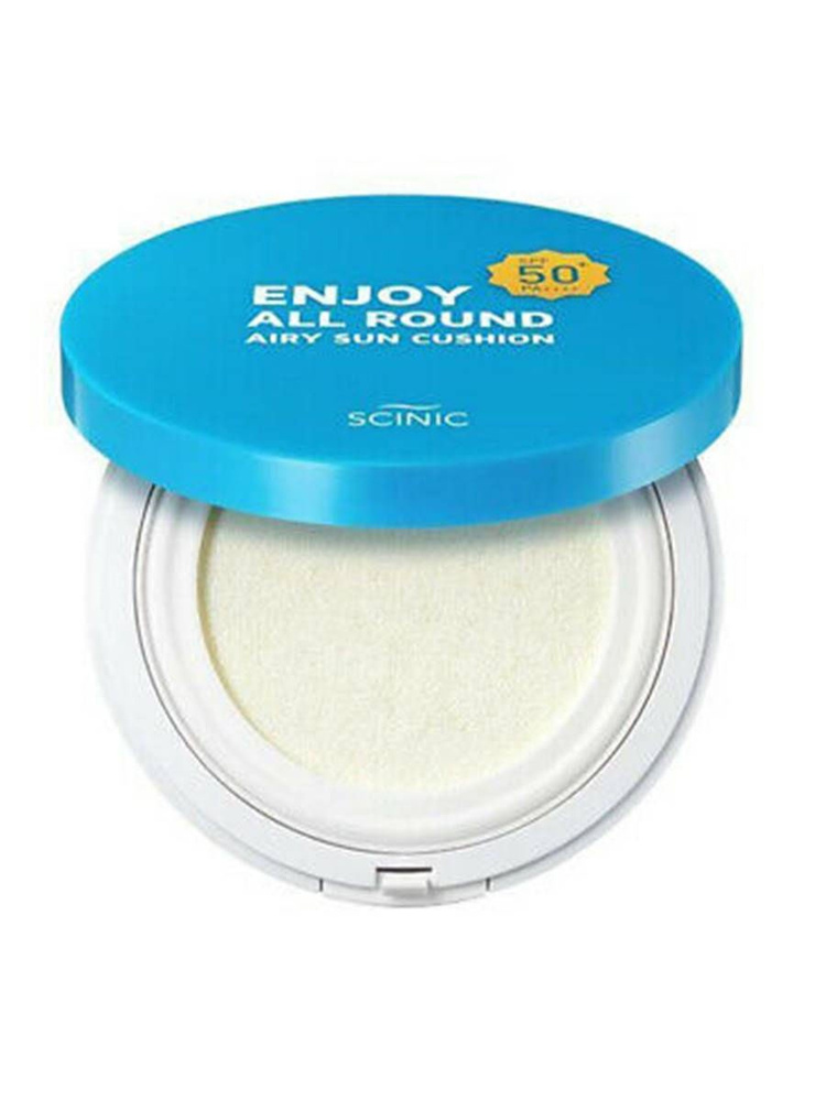 Scinic Солнцезащитный кушон Enjoy All Round Airy Cushion SPF50+PA++ (25гр) #1