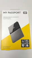 Western Digital 4 ТБ Внешний жесткий диск My Passport внешний жесткий диск (WDBUAX0020BBK-EEUE) (WDBUAX0040BBK), черный #13, Руслан