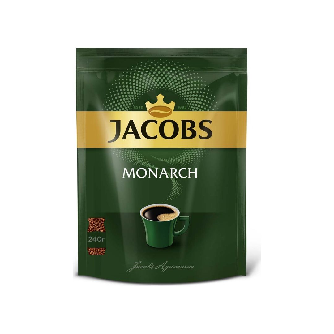 Кофе Jacobs Monarch классический растворимый сублимированный, 240г, 3 ...