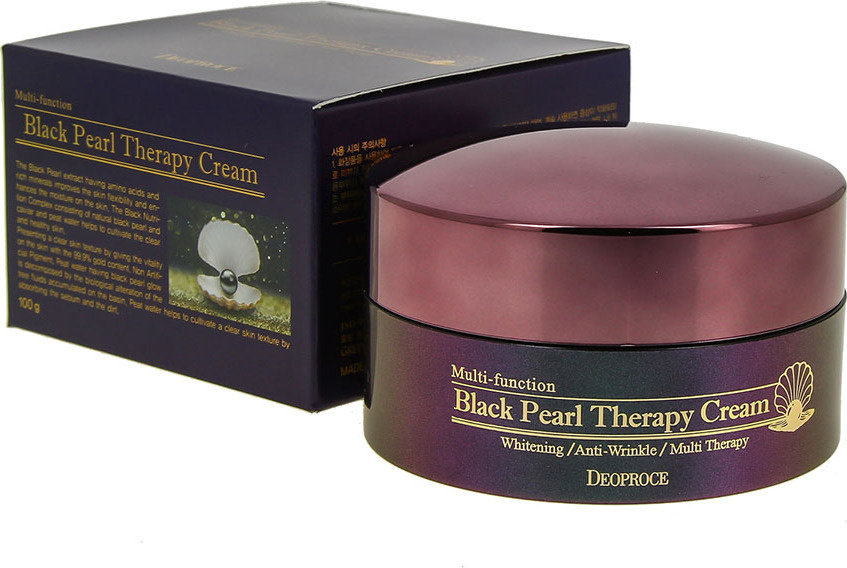 Омолаживающий крем (гель) с черным жемчугом Deoproce Black Pearl Therapy Cream 100г  #1