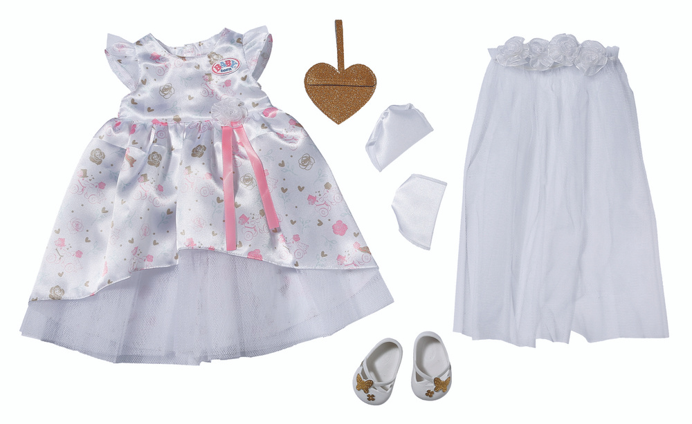Одежда для кукол Zapf Baby Born, для невесты Делюкс, 827-161 #1
