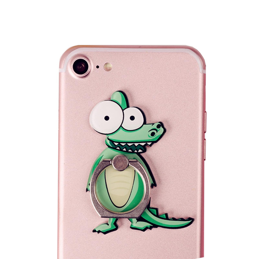 Попсокет для телефона, кольцо-держатель смартфона и планшета, мобильная подставка под айфон крокодил #1