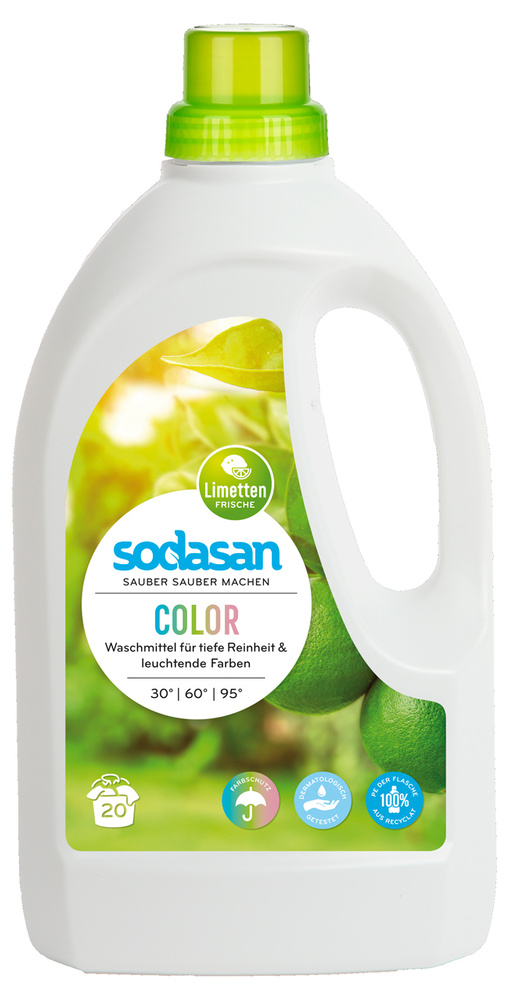 Sodasan Экологическое жидкое средство для стирки изделий из цветных тканей Лайм 1,5 л  #1