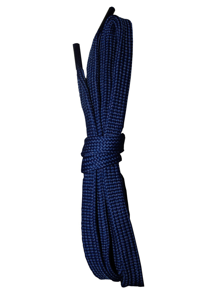 Шнурки ОРИОН 90см плоские синие #1