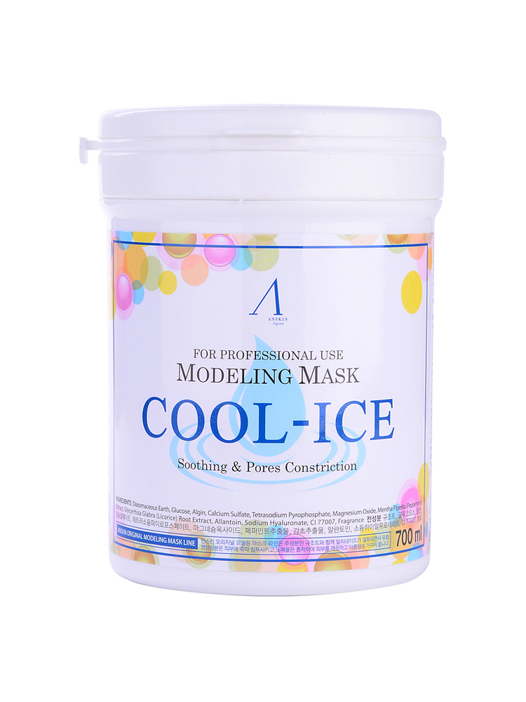 Anskin Cool-Ice Modeling Mask маска альгинатная охлаждающая успокаивающая банка 240г.  #1