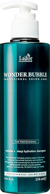 Lador Шампунь для глубокого увлажнения и придания объема волосам Wonder Bubble Shampoo, 250 мл  #1