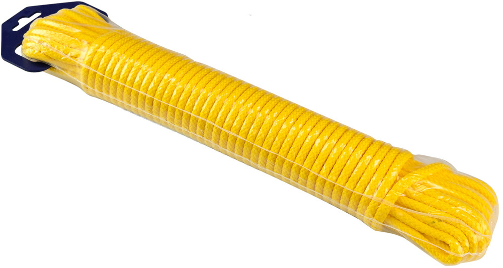 Линь плавающий Петроканат 8-прядный 6мм желтый, бухта 25м (115401P)  #1