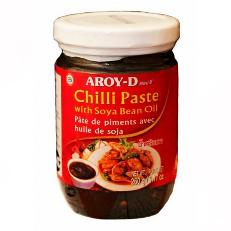 Паста чили с соевым маслом Aroy-D (260 г), Таиланд #1