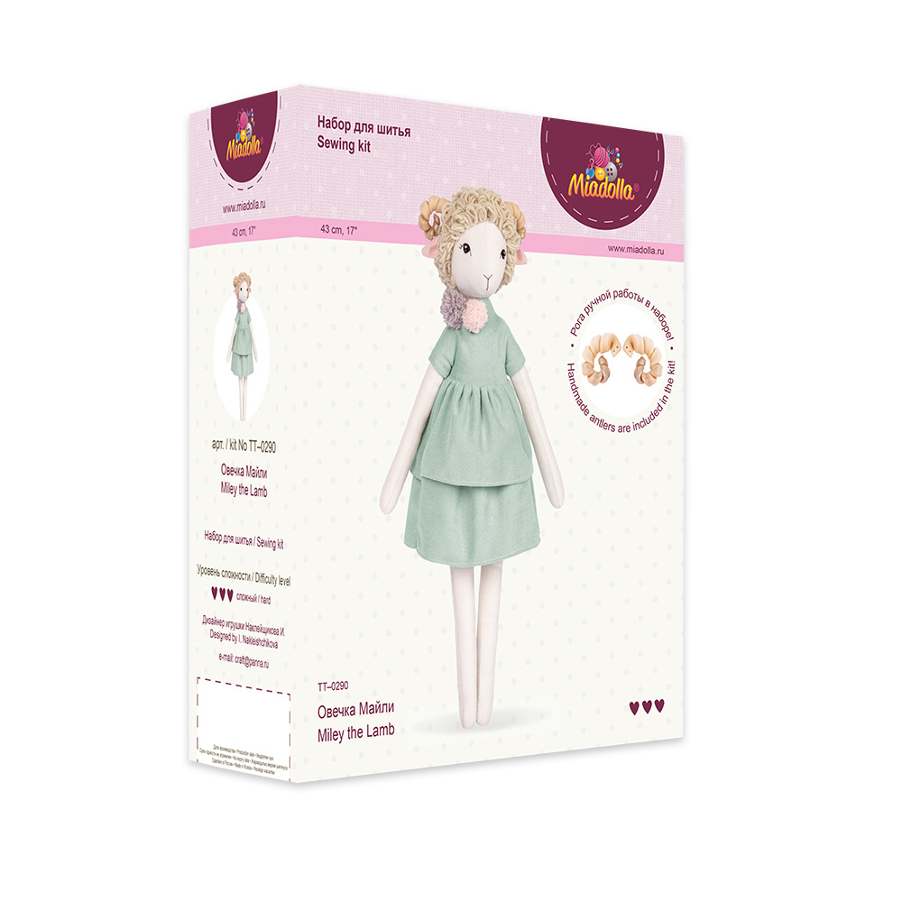 Набор для шитья (изготовления) куклы (игрушки) "Miadolla" TT-0290 Овечка Майли  #1