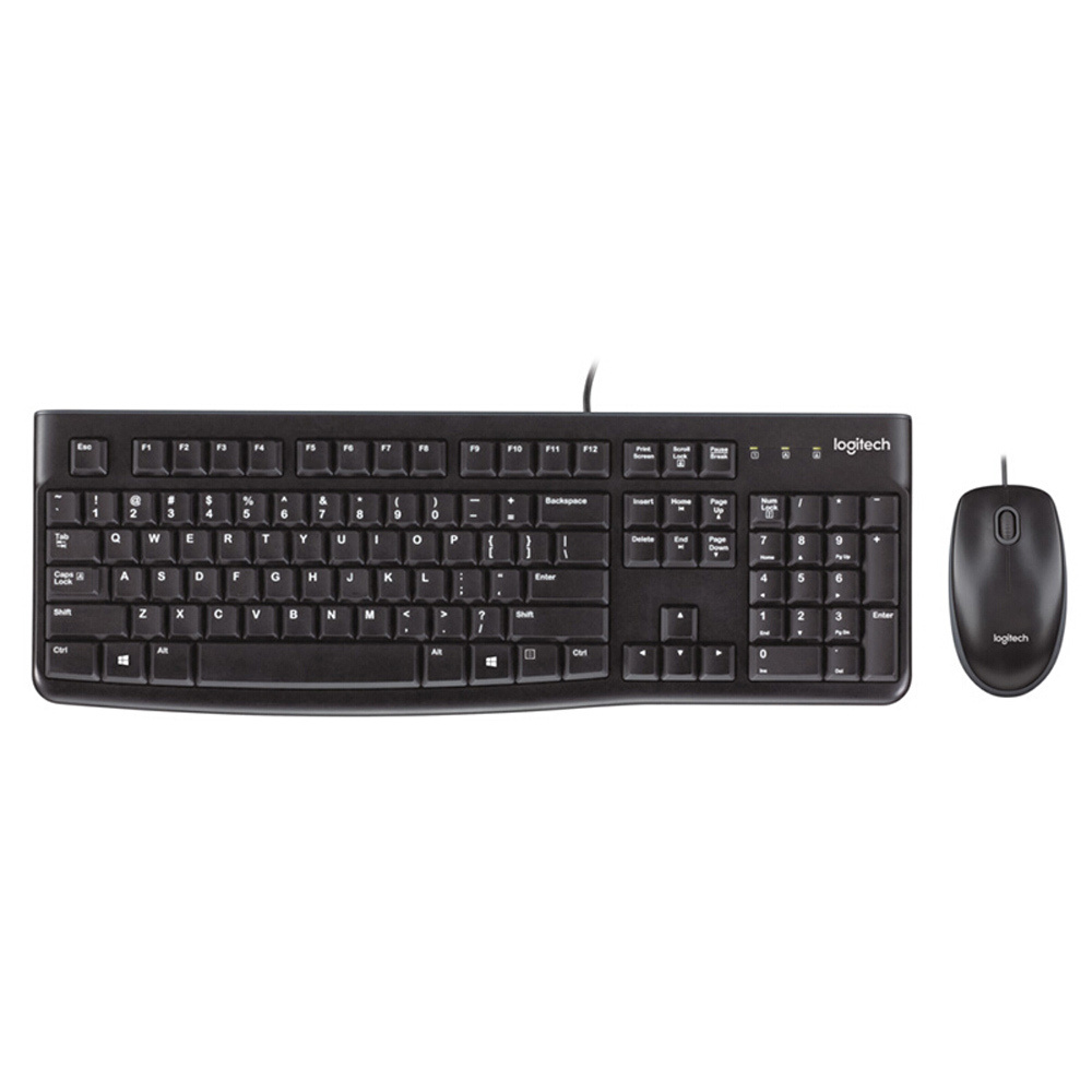 Клавиатура + мышь Logitech Desktop MK120, USB, черный (920-002561/920-002562) #1