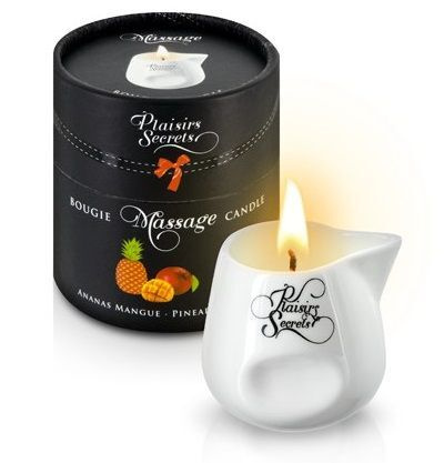 Массажная свеча с ароматом манго и ананаса Bougie de Massage Ananas Mangue - 80 мл.  #1