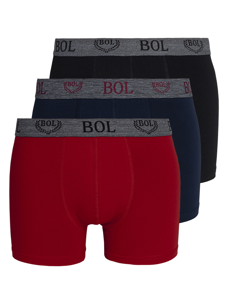 Комплект трусов боксеры BOL Men's, 3 шт #1