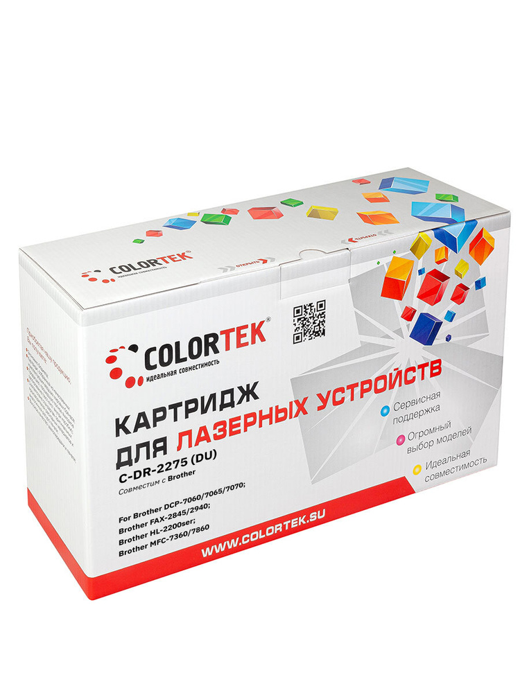 Colortek Фотобарабан, совместимый, Черный (black), 1 шт #1