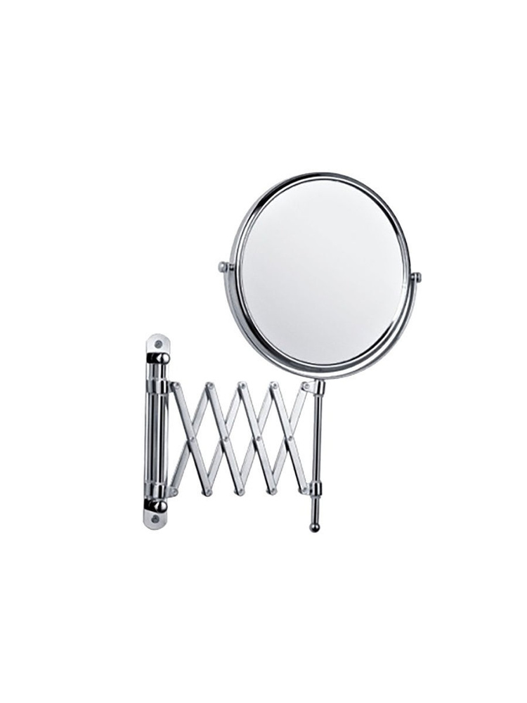 HAIBA Зеркало для ванны увеличительное настенное, хромированное  #1