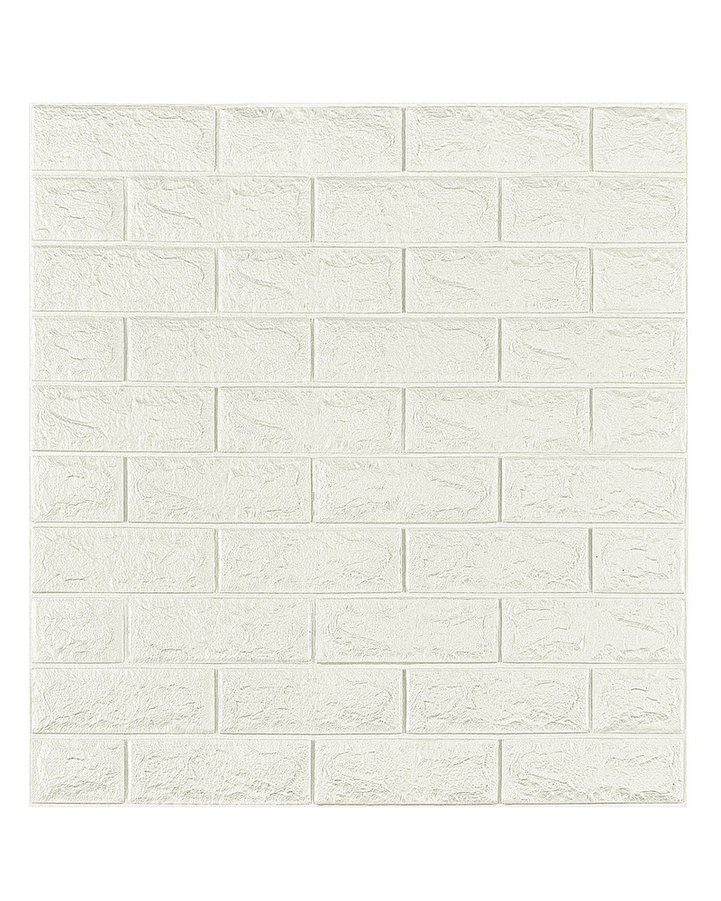 Мягкие самоклеящиеся панели для стен/обои самоклеющиеся/LAKO DECOR цвет Белый, 70x77см, толщина 5мм  #1