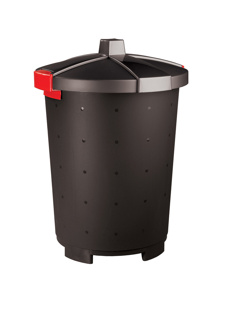 Мусорный бак/мусорное ведро/контейнер для мусора 45л черный  #1