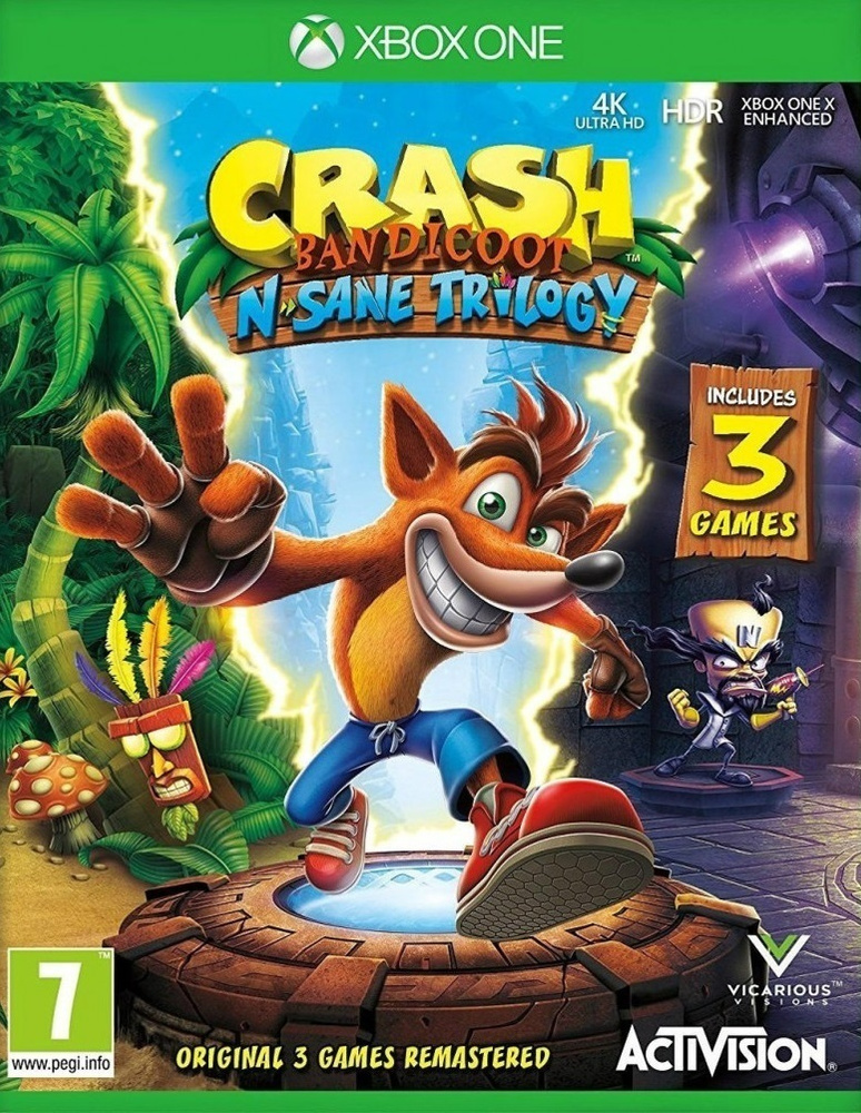 Игра Crash Bandicoot N’sane Trilogy (Xbox One, Xbox Series, Английская версия) #1