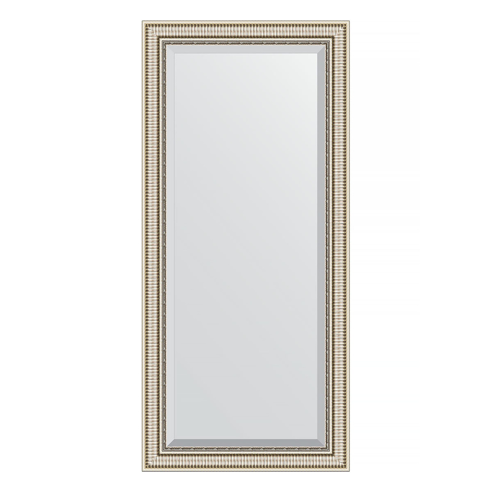Зеркало с фацетом в багетной раме - серебряный акведук 93 mm (77х167 cm) (EVOFORM) BY 1308  #1