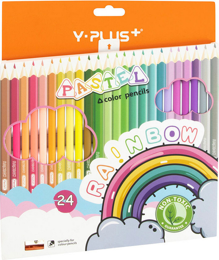 Y-Plus Набор карандашей, вид карандаша: Цветной, 24 шт. #1