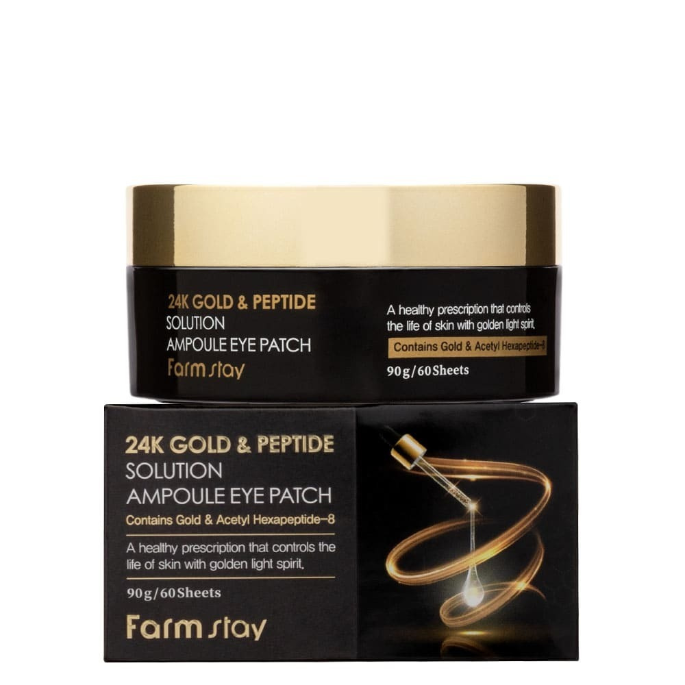 Farm Stay Гидрогелевые патчи для кожи вокруг глаз с 24-х каратным золотом и пептидами 24K Gold & Peptide #1