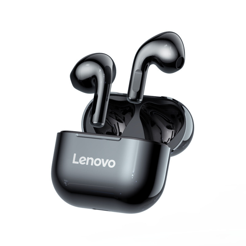 Lenovo Наушники беспроводные с микрофоном, USB Type-C, черный #1