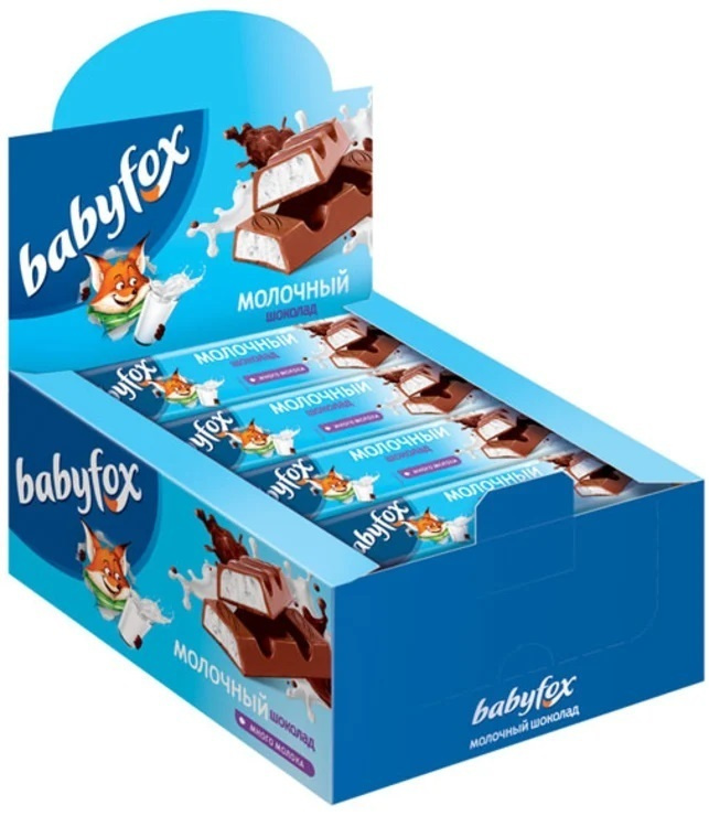 BabyFox Шоколад молочный, 30шт,45гр #1