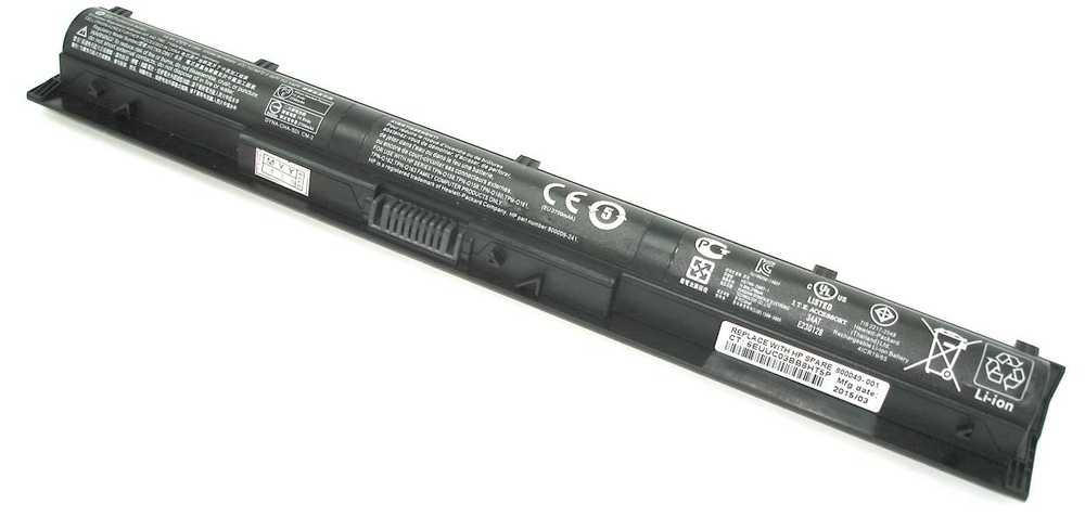 Аккумуляторная батарея для ноутбука HP Pavilion 14/15/17 (KI04)14.8V 41Wh черная  #1
