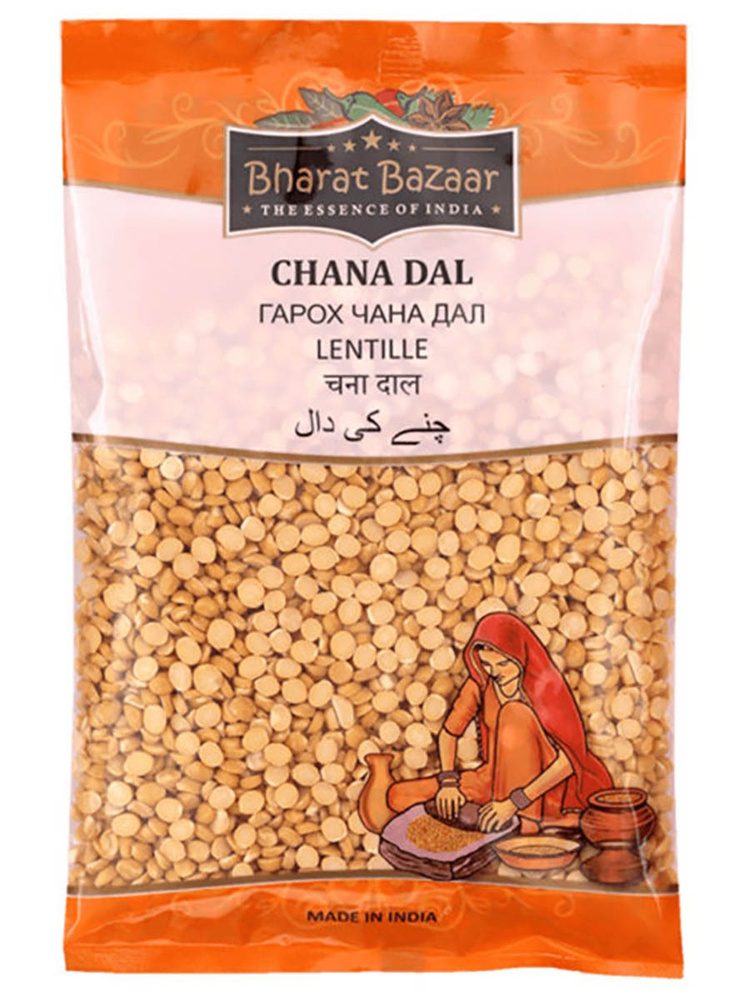 Горох Bharat Bazaar Чана Дал (Chana Dal), 500 г #1