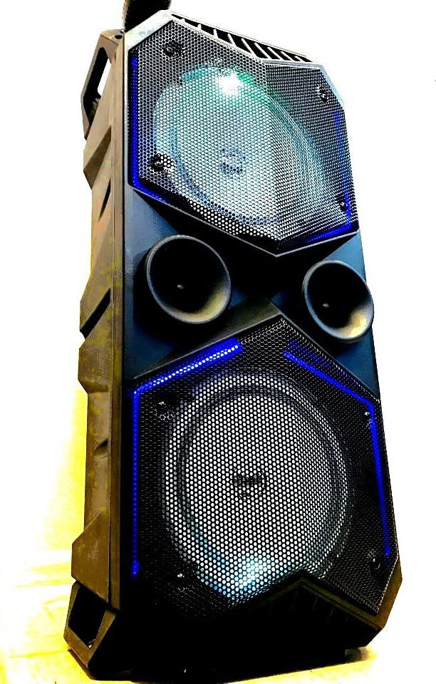 Беспроводная колонка Бумбокс с микрофоном / Большая аудиоколонка BT Speaker динамики 6,5 х2" (дюймов) #1