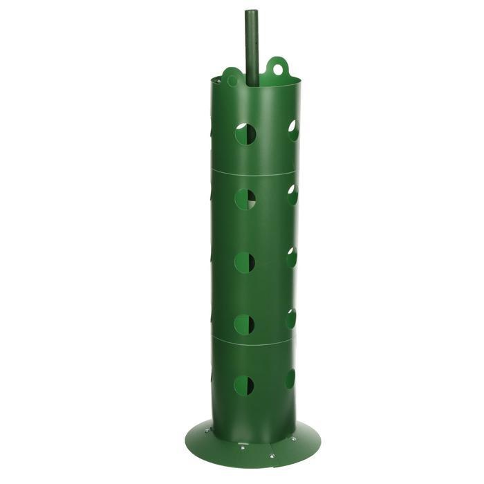 Клумба Цветочная колонна, d 17 см, h 70 см, зелёная #1