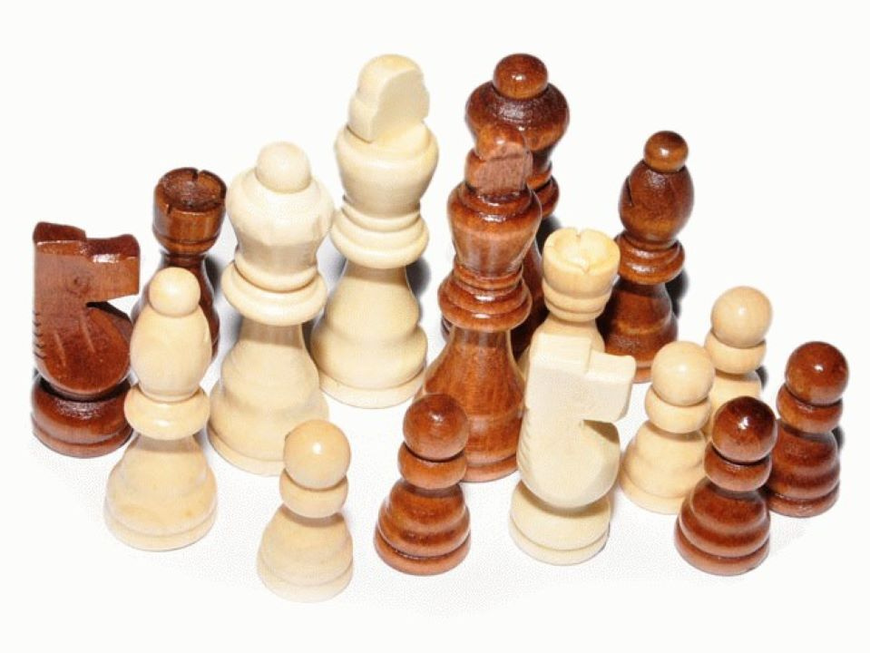 Шахматы, набор шахматных фигур, деревянные #1