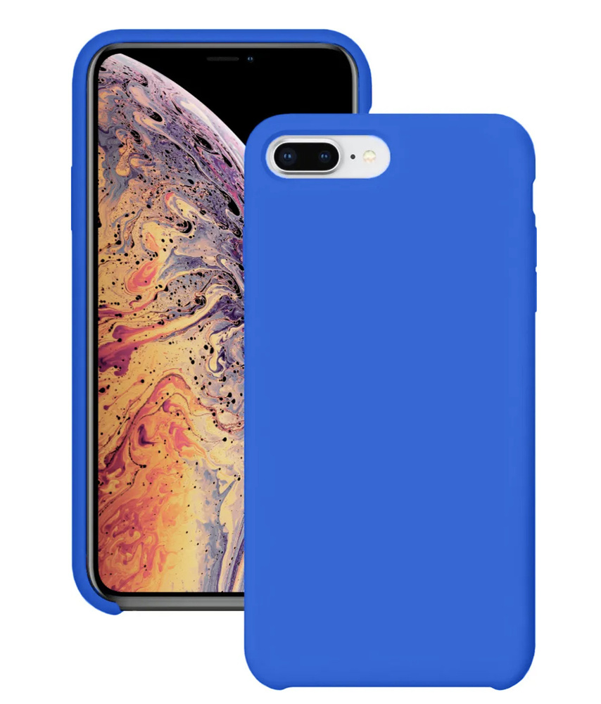 Силиконовый чехол для Apple iPhone 7 Plus / Apple iPhone 8 Plus / Silicone Case DF на Айфон с бархатистым #1