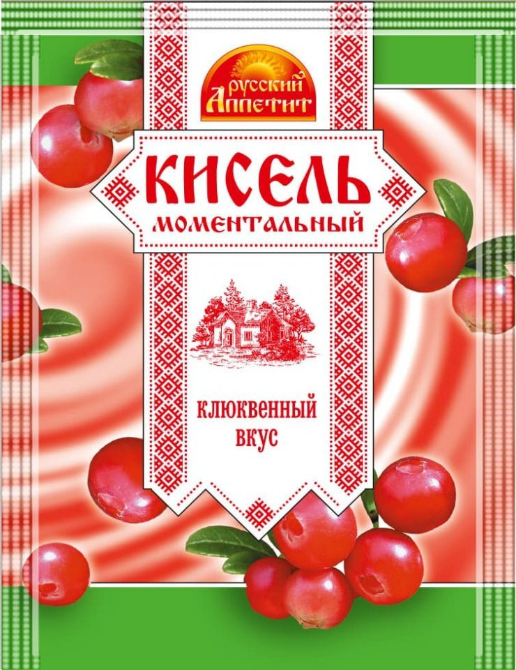 Кисель "Русский Аппетит" Клюквенный вкус, 90 г, 10 шт. #1