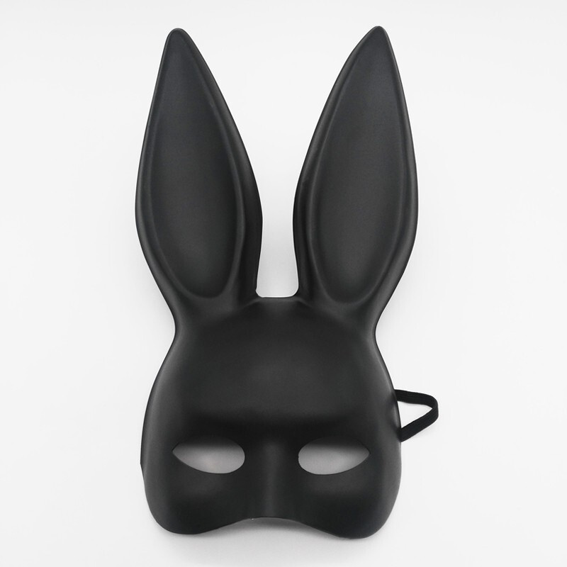 Маска Кролик (Зайчик) / Playboy (плэйбой) / Черная #1