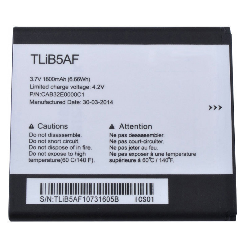 Аккумулятор TLiB5AF для Alcatel OT-5036D, 5035D #1