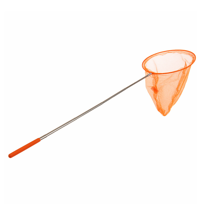 Сачок для бабочек телескопический , с раскладной ручкой, длина ручки от 17 до 65 см. Оранжевый  #1
