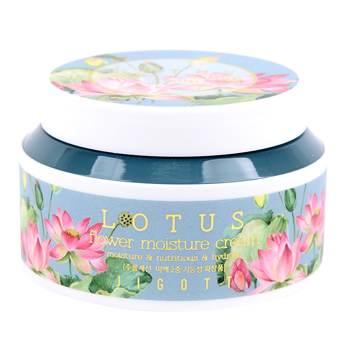 Jigott Крем глубоко увлажняющий с экстрактом лотоса Jigott Lotus Flower Moisture Cream, 100 мл  #1