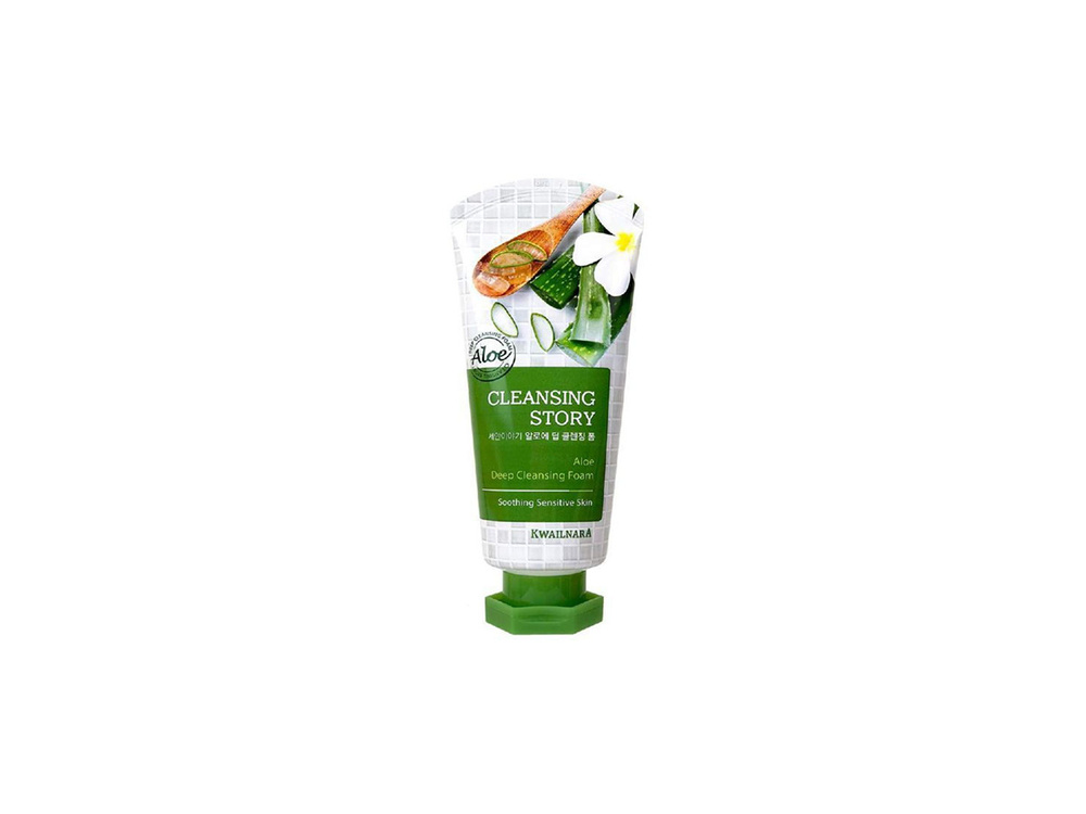 Welcos Cleansing Story Foam Cleansing Aloe пенка для лица с алоэ (120г.) #1