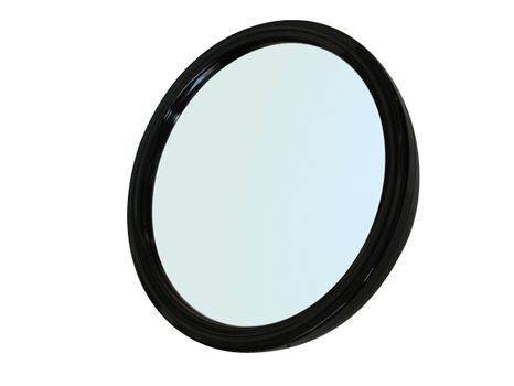 Зеркало заднего вида, пластик, черное, с ручкой 23 см, DEWAL, MR-9M45  #1