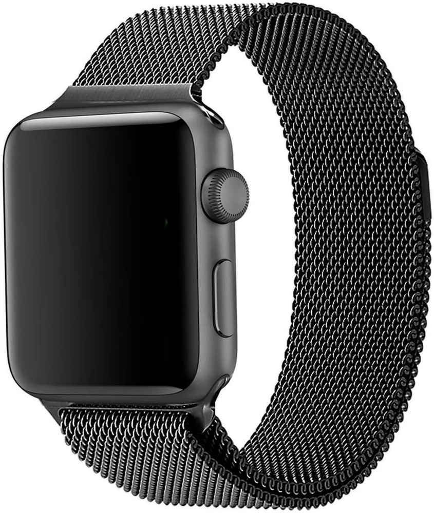 Металлический ремешок для часов Apple Watch Series 1-6 и Эпл Вотч SE 38-40 mm Миланская петля (milanese #1