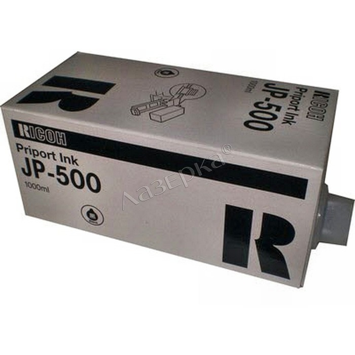 Чернила Ricoh Type 500 - 893536 - чернила для дупликатора (893536) 1000 мл, черный  #1