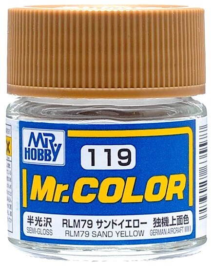 Mr.Color Краска эмалевая цвет RLM76 Песочный (Тёмный) полуматовый, 10мл  #1