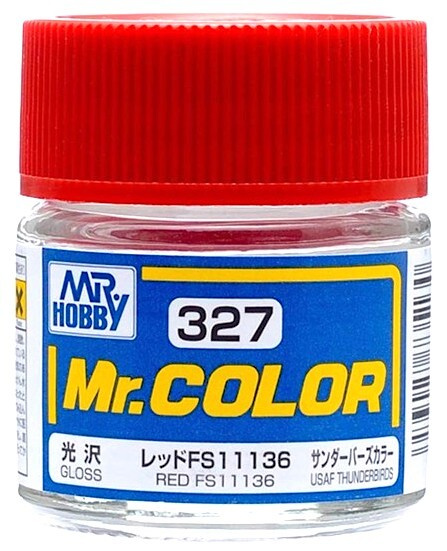 Mr.Color Краска эмалевая цвет FS11136 (USAF Thunderbirds) Красный глянцевый, 10мл  #1