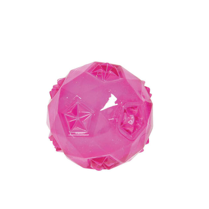 Zolux Игрушка, мяч, термопластичная резина (малиновая), 7,5 см, 4 шт.  #1